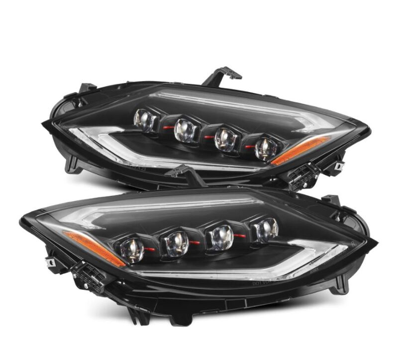 AlphaRex 23-24 Nissan Z NOVA-Series LED Projector Headlights Black w/Activation Light & Seq.Sig 880493