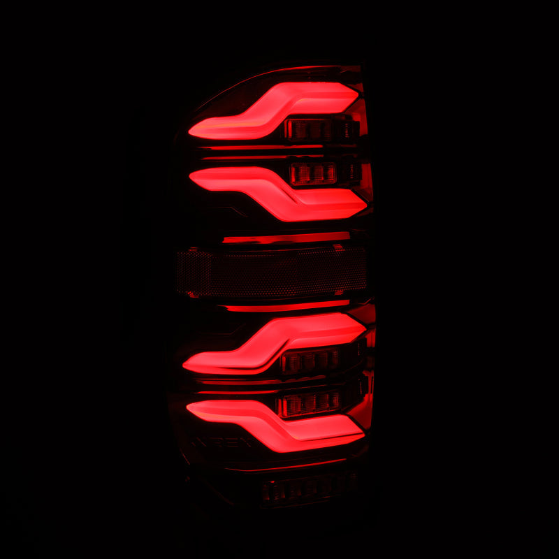AlphaRex 14-21 Toyota Tundra LUXX LED Taillights Blk w/Activ Light/Seq Signal 672040