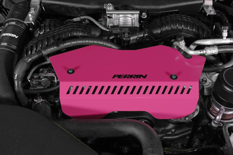 Perrin [22-25 WRX] Pulley Cover - Hyper Pink | PSP-ENG-153HP