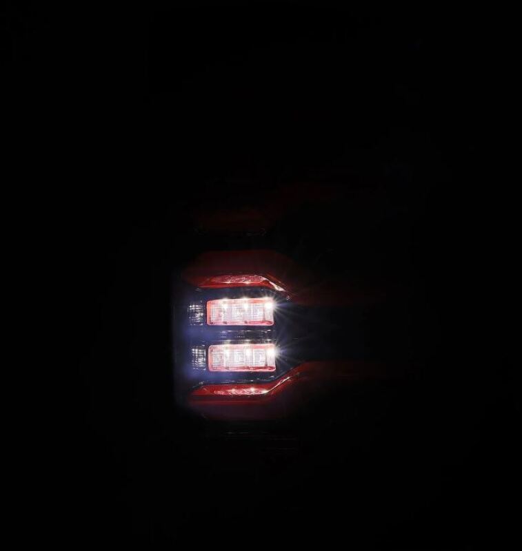 AlphaRex 09-18 Dodge RAM LUXX-Series LED Taillights Black Red w/Actv Light & SS 640002