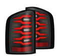 AlphaRex 07-14 Chevrolet Silverado 1500/2500HD/3500HD Luxx-Series LED Tail Lights Black/Red 620000
