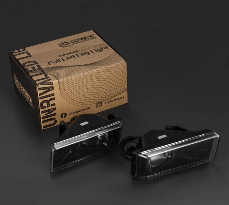 AlphaRex 07-13 Chevrolet Silverado/04-17 Tahoe DoubleTap Dual Color LED Proj Fog Lights - Wt/Ambr 210008