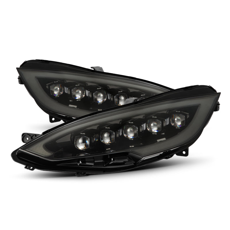 AlphaRex 12-21 Tesla Model S NOVA LED Proj Headlights Alpha-Black w/Actv Light & Seq.Sig / SB DRL 880878