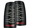 AlphaRex 99-06 Chevrolet Silverado Sierra LUXX-Series LED Tail Lights Alpha-Black 620005