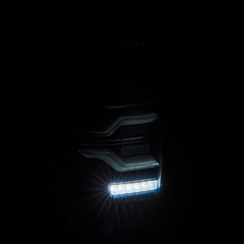 AlphaRex 14-21 Toyota Tundra LUXX LED Taillights Alpha Blk w/Activ Light/Seq Signal 672030
