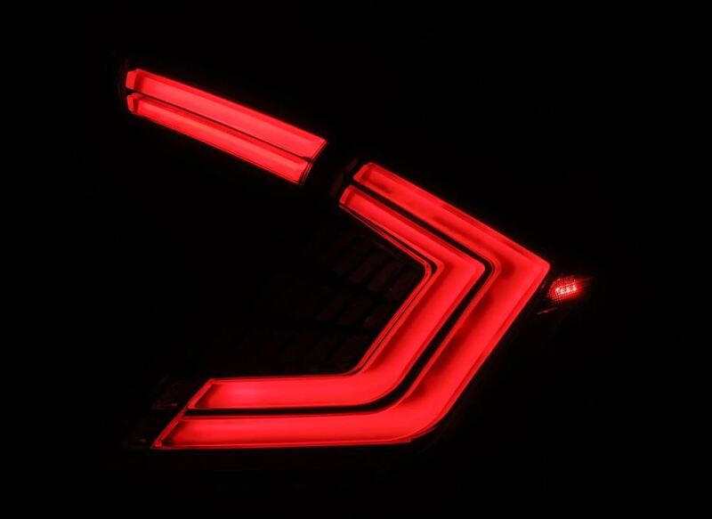 AlphaRex 16-21 Honda Civic Hatchback / Type-R FK8 Nova-Series LED Tail Lights - Clear Smoke 676040