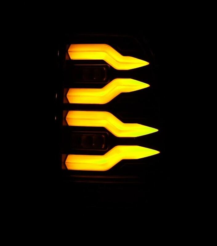 AlphaRex 97-03 Ford F150 / 99-16 Ford F250/F350/F450/F550 LUXX-Series LED Tail Lights - Black 658002