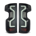 AlphaRex 19-23 Chevrolet Silverado 1500/2500HD/3500HD PRO-Series LED Tail Lights Jet Black 620070