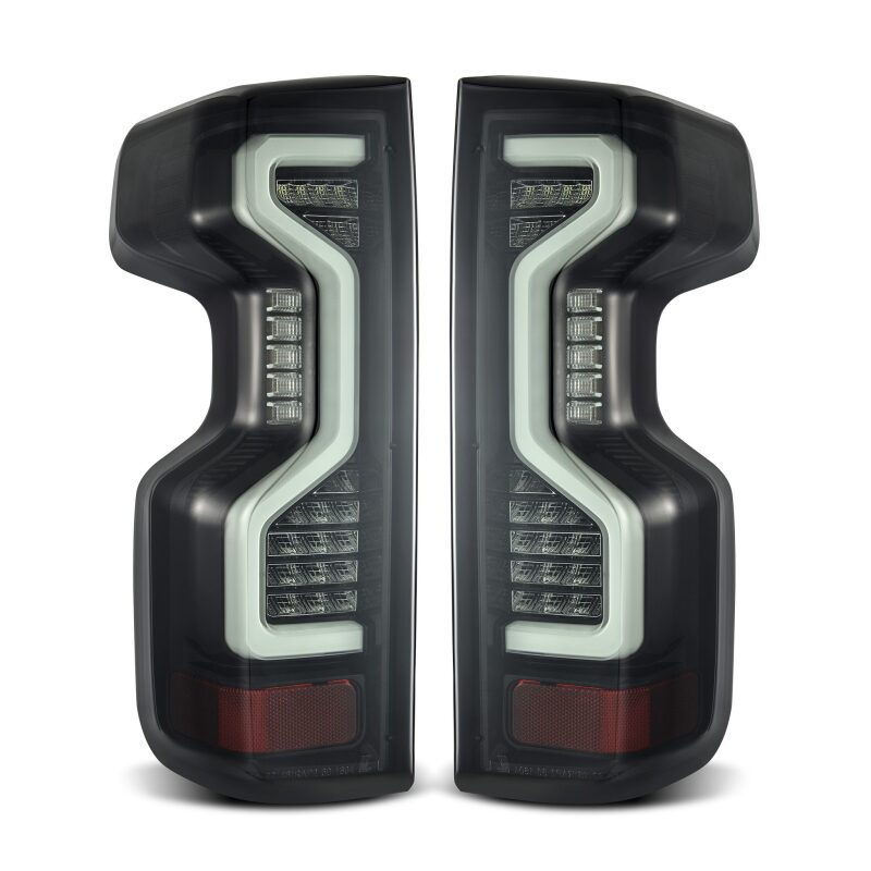 AlphaRex 19-23 Chevrolet Silverado 1500/2500HD/3500HD PRO-Series LED Tail Lights Jet Black 620070