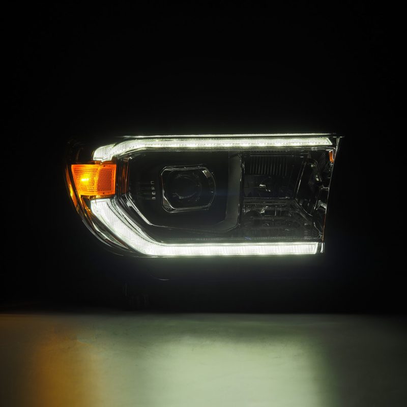 AlphaRex 07-13 Toyota Tundra / 08-17 Sequoia LUXX LED Proj HL Chrome w/Actv Light / Seq. Sig + DRL 880824