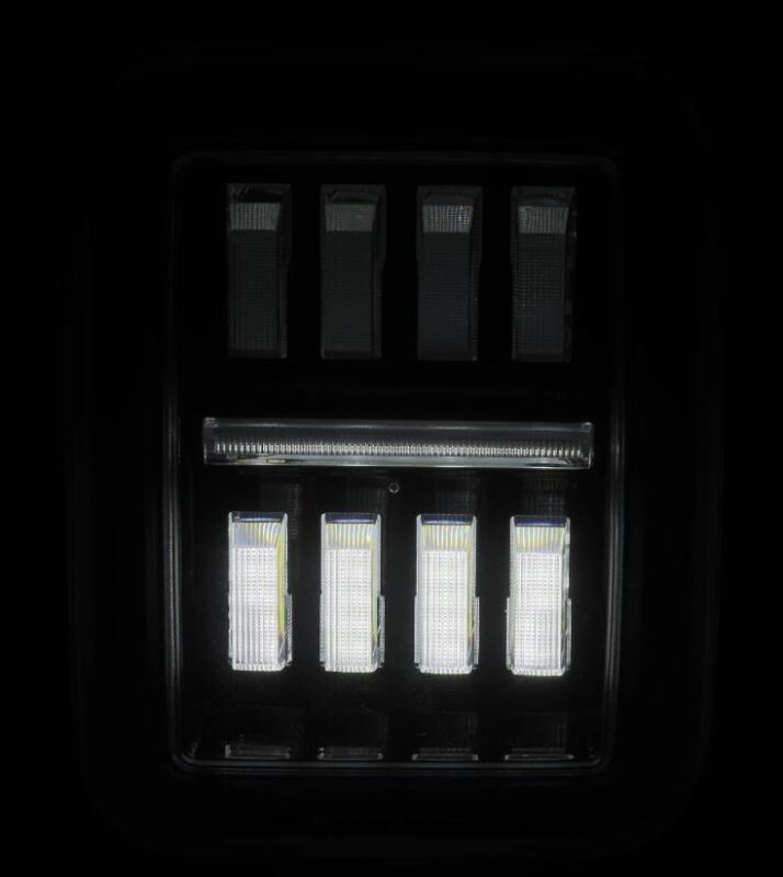 AlphaRex 19-24 Jeep Gladiator JT Nova-Series Prismatic LED Tail Lights - Black-Red 602070