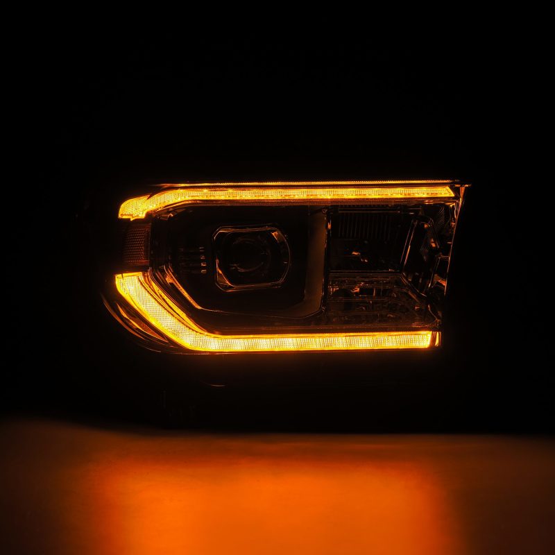 AlphaRex 07-13 Toyota Tundra / 08-17 Sequoia LUXX LED Proj HL Chrome w/Actv Light / Seq. Sig + DRL 880824