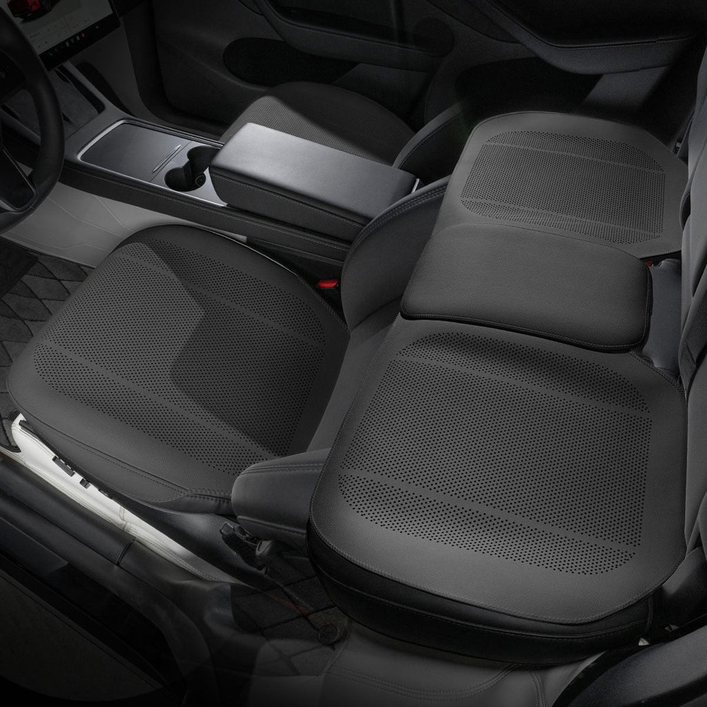 All-Wheather Nappa Leather Car Seat Covers for Tesla Model 3/Y/S/X