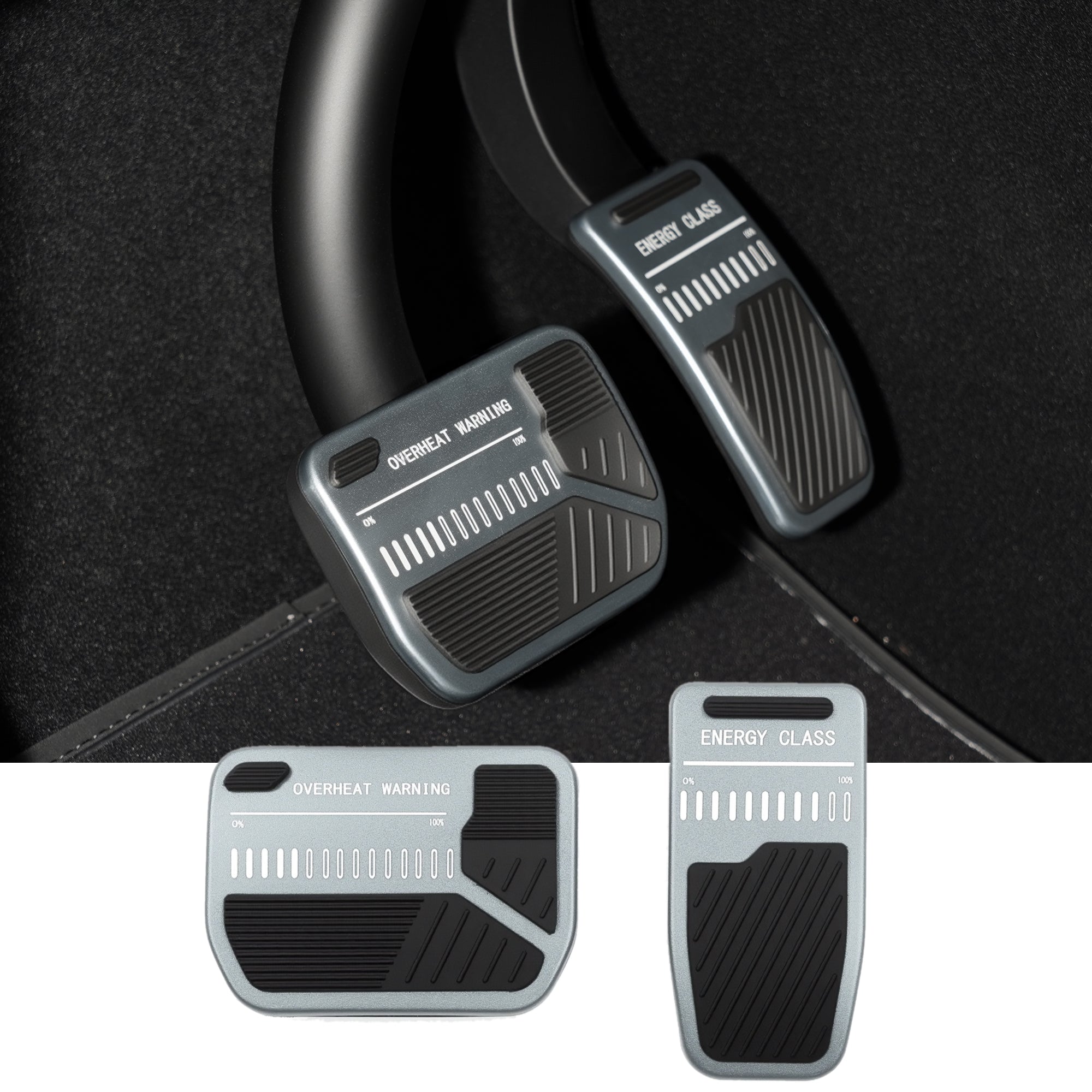 Anti-Slip Pedal Covers for Model 3/Y | 2-Piece Set | Aluminum