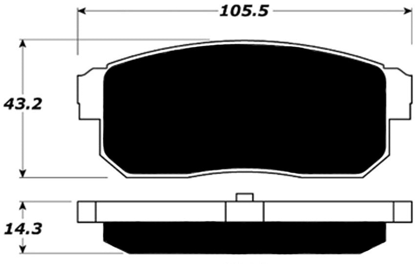 Porterfield Brake Pads for 2004 MAZDA RX 8