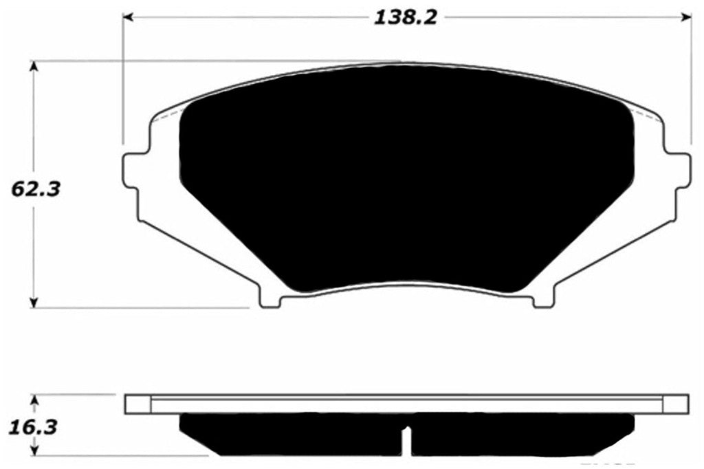 Porterfield Brake Pads for 2004 MAZDA RX 8