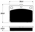 Porterfield Brake Pads for 1978 MAZDA RX 3