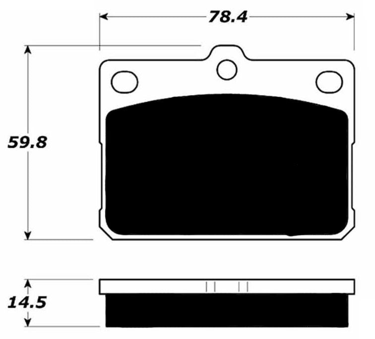 Porterfield Brake Pads for 1975 MAZDA RX 3