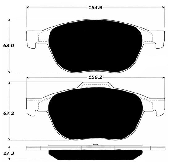 Porterfield Brake Pads for 2009 MAZDA 5
