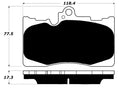 Porterfield Brake Pads for 2008 LEXUS GS 460