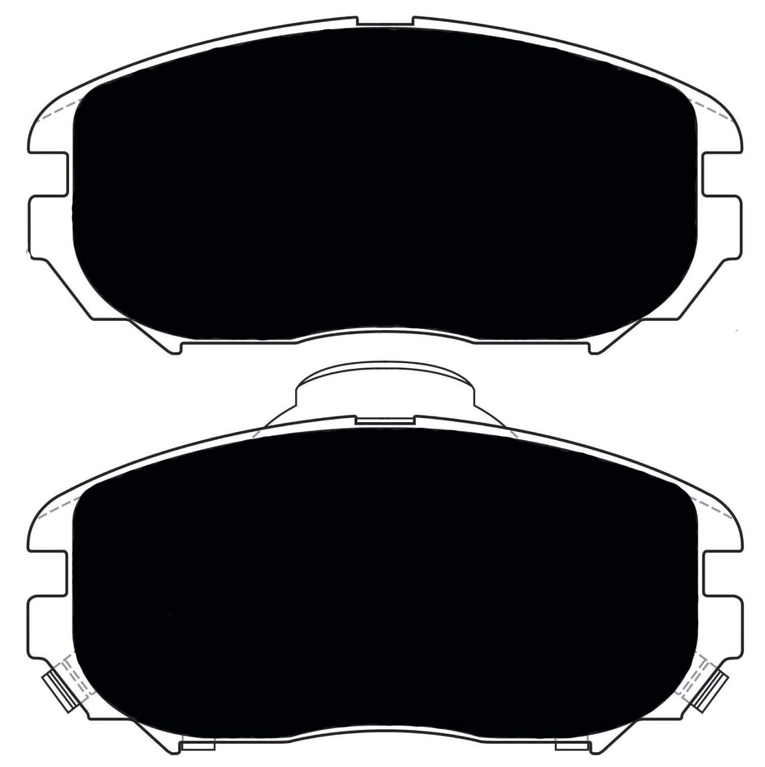 Porterfield Brake Pads for 2008 HYUNDAI SONATA V6 R/Disc