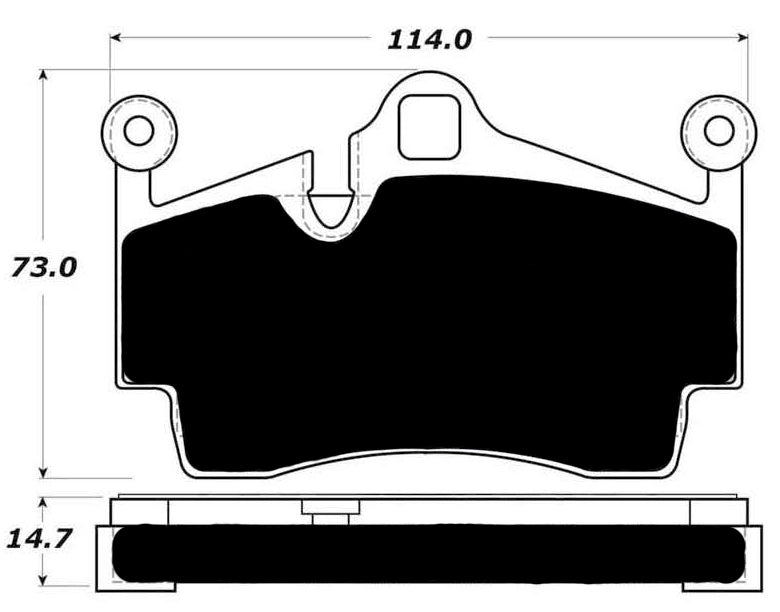 Porterfield Brake Pads for 2017 PORSCHE 718 Boxster