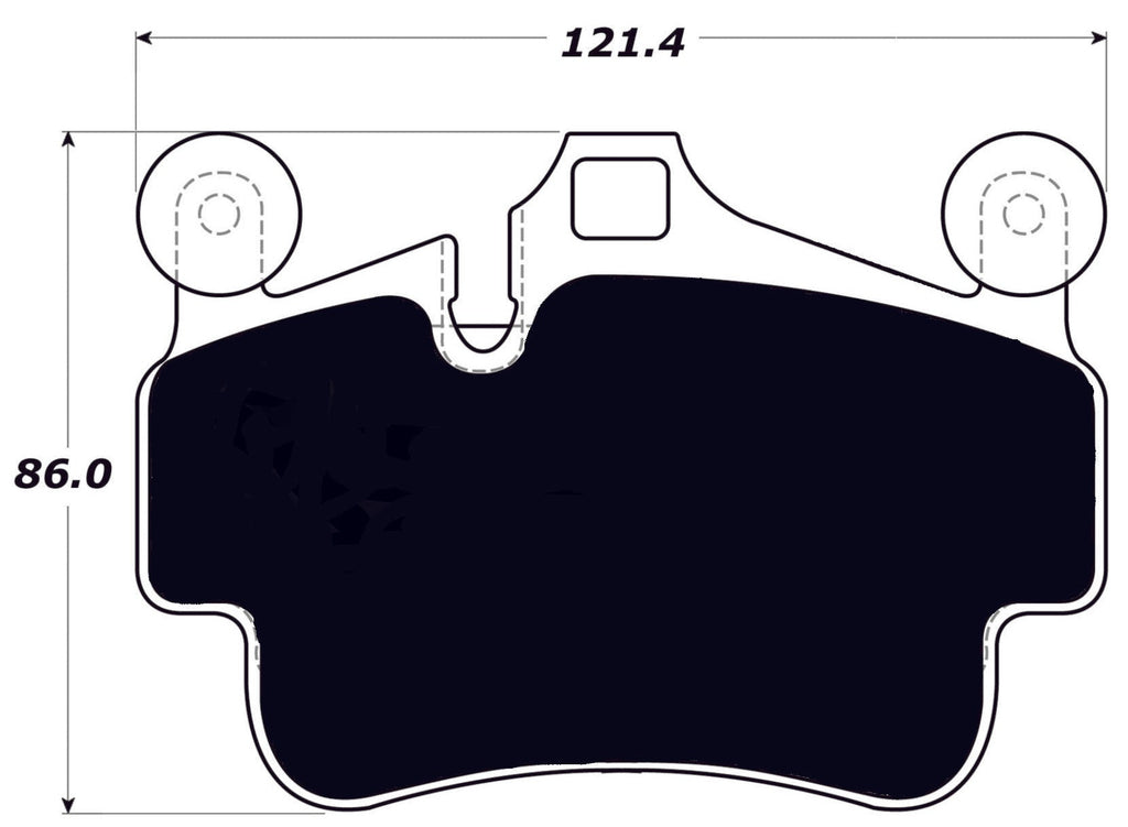 Porterfield Brake Pads for 2011 PORSCHE 911 GTS w/Iron Discs