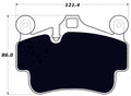 Porterfield Brake Pads for 2009 PORSCHE CAYMAN Coupe S w/Iron Discs