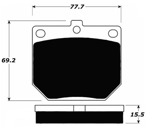 Porterfield Brake Pads for 1969 TRIUMPH TR 250