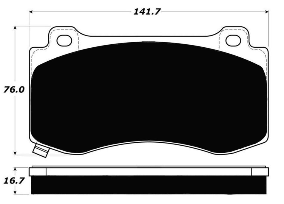 Porterfield Brake Pads for 2006 DODGE CHARGER SRT-8