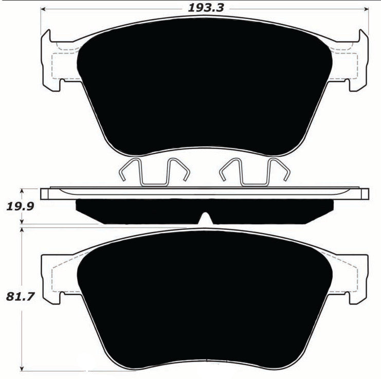 Porterfield Brake Pads for 2014 BENTLEY FLYING SPUR