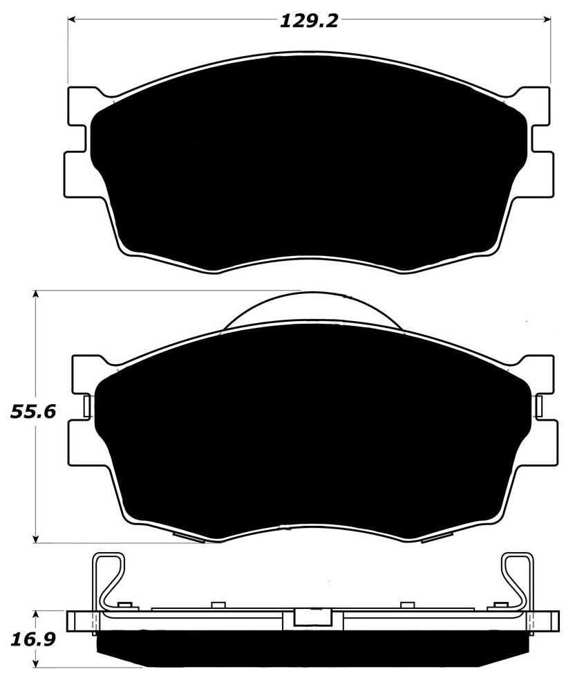 Porterfield Brake Pads for 2009 HYUNDAI ACCENT