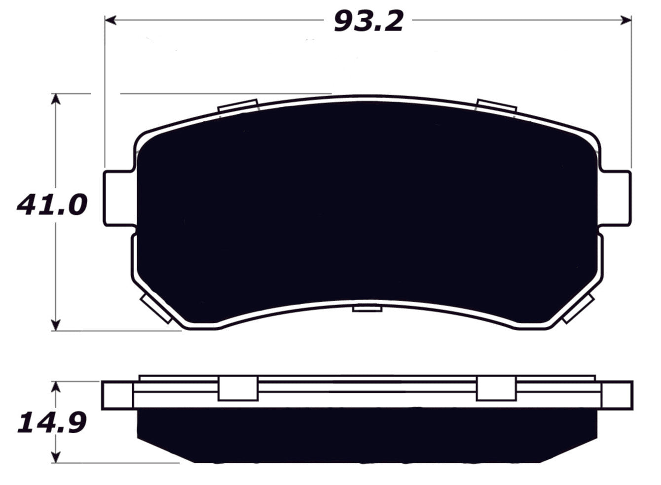 Porterfield Brake Pads for 2012 KIA FORTE 2.4L