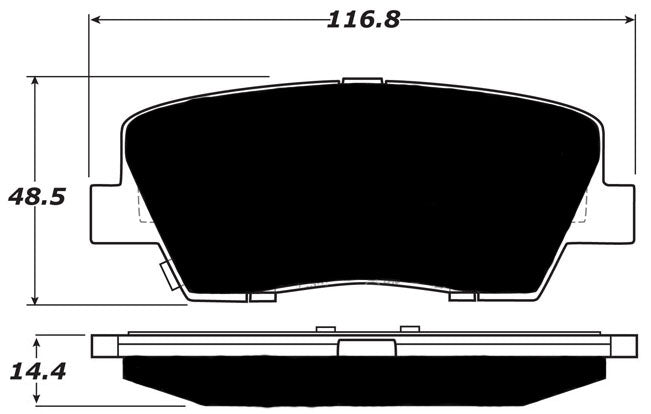 Porterfield Brake Pads for 2014 HYUNDAI SANTA FE V6 2WD
