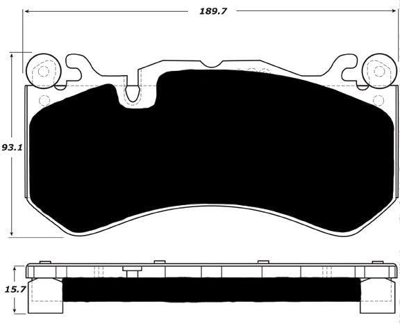 Porterfield Brake Pads for 2008 MERCEDES-BENZ CLS63 AMG - w/Iron Discs