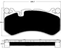 Porterfield Brake Pads for 2008 MERCEDES-BENZ C63 AMG