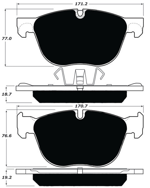 Porterfield Brake Pads for 2007 BMW X5 3.0si