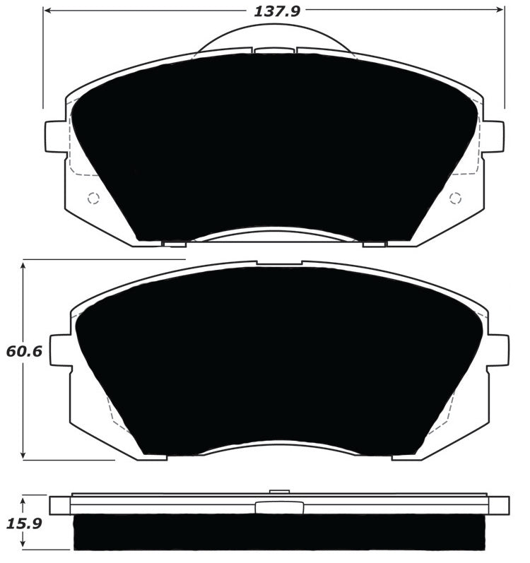 Porterfield Brake Pads for 2015 HYUNDAI TUCSON FWD