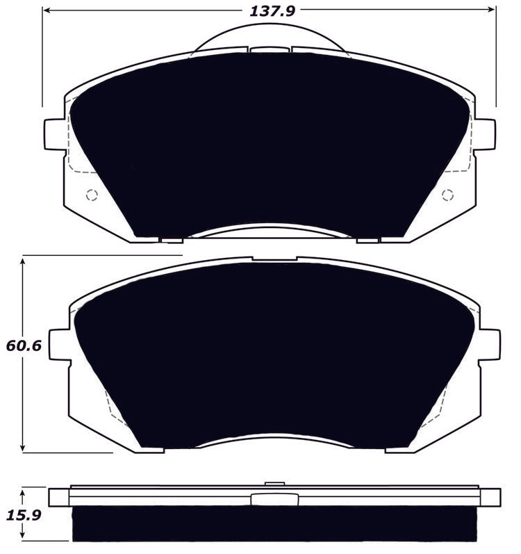 Porterfield Brake Pads for 2011 HYUNDAI TUCSON FWD