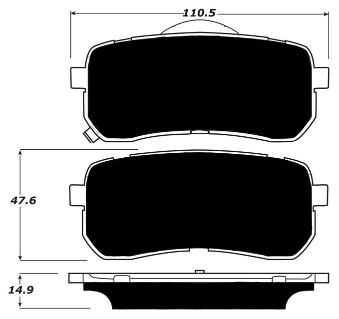 Porterfield Brake Pads for 2012 HYUNDAI VERACRUZ