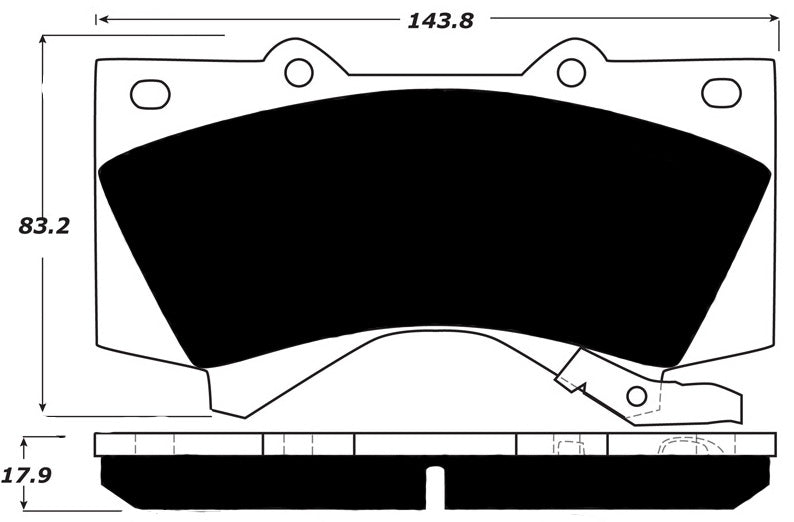 Porterfield Brake Pads for 2017 TOYOTA TUNDRA