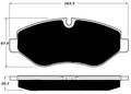 Porterfield Brake Pads for 2011 FREIGHTLINER SPRINTER 2500