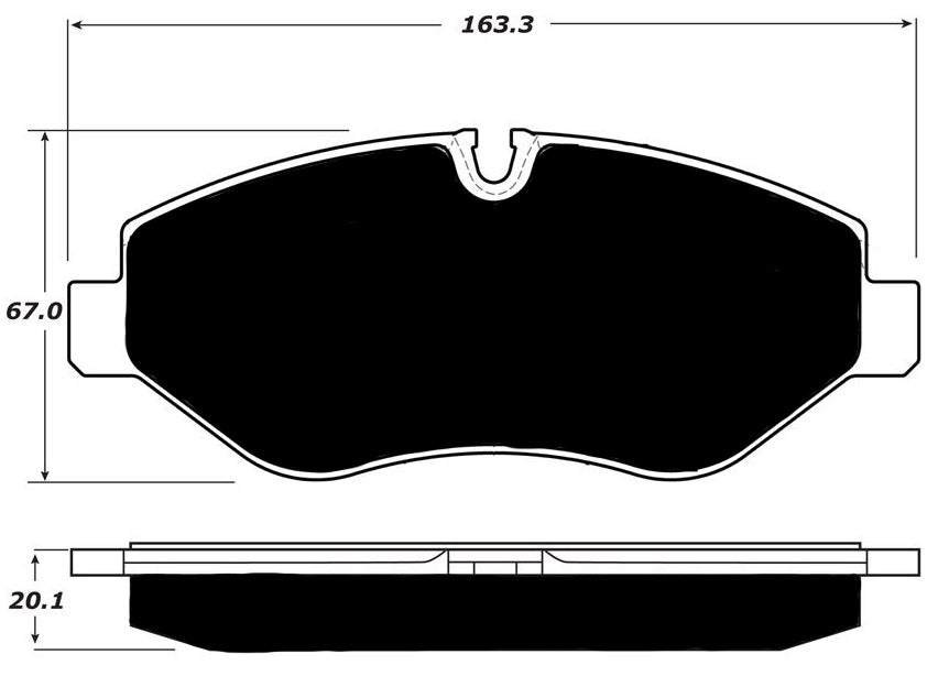 Porterfield Brake Pads for 2011 FREIGHTLINER SPRINTER 2500