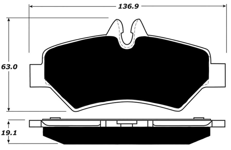 Porterfield Brake Pads for 2015 FREIGHTLINER SPRINTER 2500