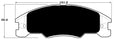 Porterfield Brake Pads for 2010 FORD FOCUS