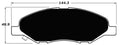 Porterfield Brake Pads for 2010 NISSAN VERSA 1.6L