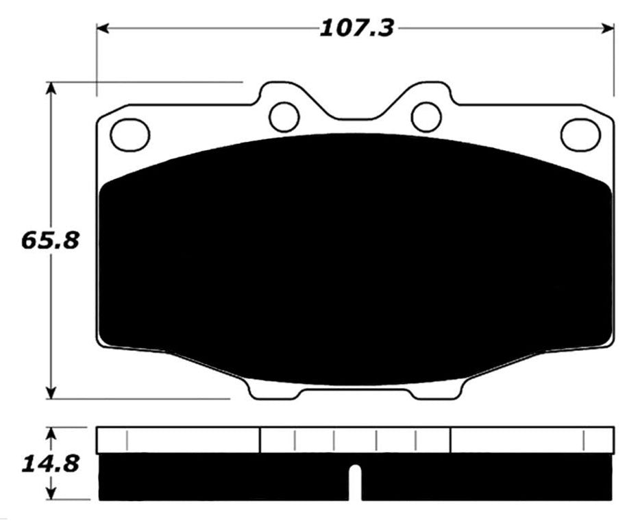 Porterfield Brake Pads for 1979 TOYOTA Pickup 4WD