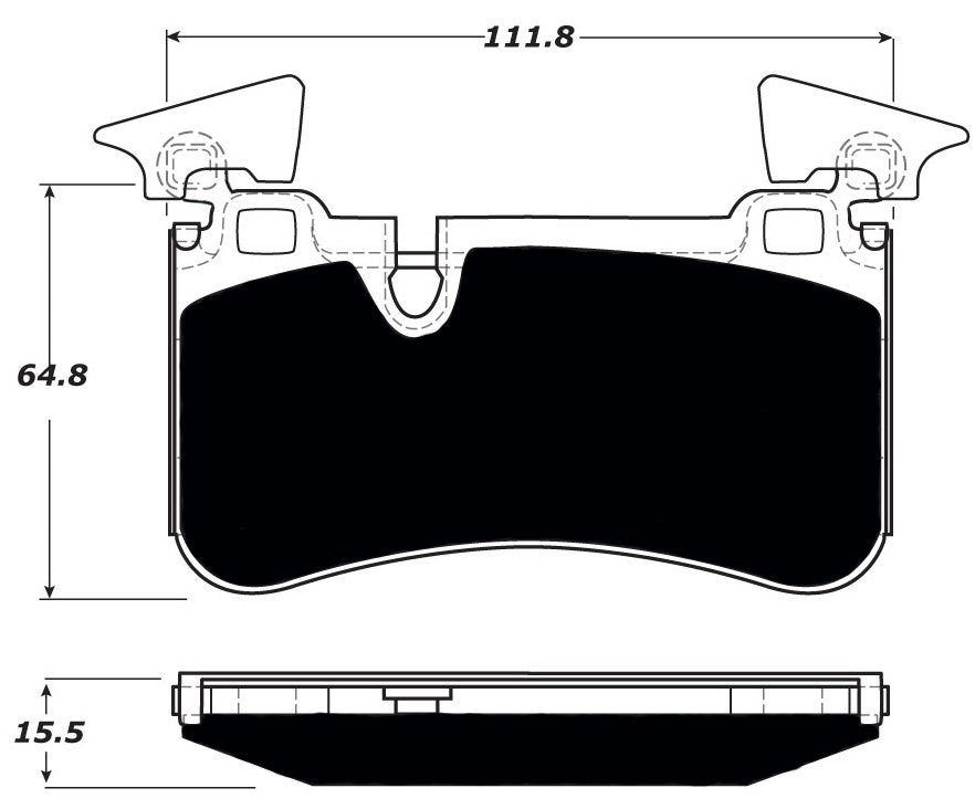 Porterfield Brake Pads for 2008 MERCEDES-BENZ C63 AMG