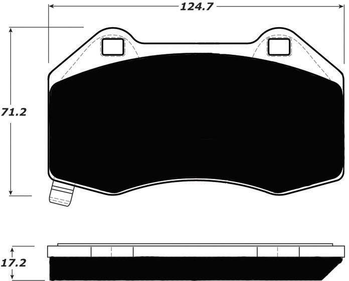 Porterfield Brake Pads for 2010 CHEVROLET COBALT  SS Brembo Front Calipers