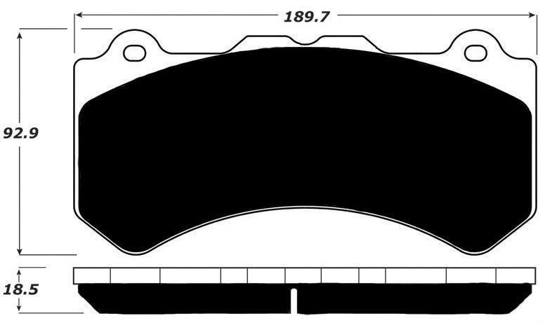 Porterfield Brake Pads for 2016 NISSAN GTR